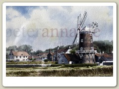 Cley Mill, Norfolk, 10.5"x6.5", watercolour